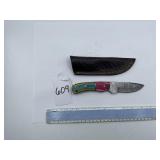 XROSSROADS CUTLERY HANDMADE DAMASCUS STEEL FIXED B