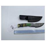 XROSSROADS CUTLERY HANDMADE DAMASCUS STEEL FIXED B