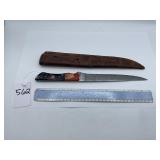 XROSSROADS CUTLERY HANDMADE DAMASCUS STEEL FIXED B