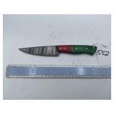 XROSSROADS CUTLERY HANDMADE DAMASCUS STEEL FIXED B