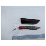 XROSSROADS CUTLERY HANDMADE DAMASCUS STEEL FIXED B