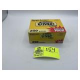 250 ROUND BOX OF REMINGTON UMC 9MM LUGER 115 GR MC