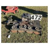 Homemade Brush cutter for backhoe attachment Homemade Brush cutter for backhoe attachment