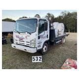 GMC W4500 16ft Flat bed Pressure washing truck. Ga