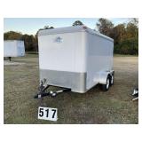 Cargo south 6ftx12ft tandem axle enclosed trailer.