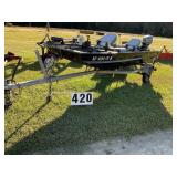 Alumacraft Crappie Jon Boat 62inx14ft with long tr Alumacraft Crappie Jon Boat 62inx14ft with long tr