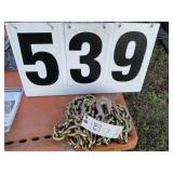5/8in x 20 ft chain with hooks on ends