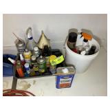 GROUP OF MISC GUN OILS, BREAK CLEANER, AUTO CLEANI