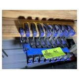 GROUP OF 9 IRWIN QUICK GRIP CLAMPS