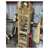 9 TIER HAND MADE SHELF UNIT, 16 IN X 17 IN X 82 IN