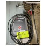 SCHUMACHER 8 AMP CHARGER AND RED TOOL BOX WITH MIS