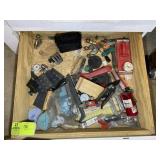 DRAWER CONTAINING MISC HAND TOOLS, STAPLER, GOGGLE