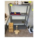 4 TIER PLASTIC SHELF, 34 IN X 15 IN , 52 IN