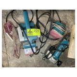 GROUP OF MAKITA POWER TOOLS, FINISHING SANDER, BEL