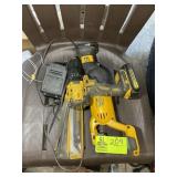 GROUP INCLUDING 20 V MAX DEWALT DCS380 SAWS ALL  A