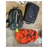 GROUP OF LUGGAGE, CARRY ON BAG, DUFFELS