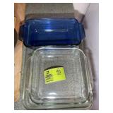 GROUP OF GLASS BAKING DISHES