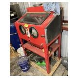 FREE STANDING FLOOR SAND BLASTER WITH DUST COLLECT