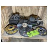 GROUP OF MISC GRINDER WHEELS, POLISHING WHEELS, SA