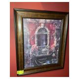FRAMED AND MATTED OIL ON CANVAS BY B. SIKES 2004,