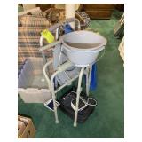 C PAP MACHINE AND BLOOD PRESSURE CUFF, POTTY CHAIR