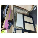 TWO BOXES OF MISC PICTURE FRAMES AND HOLDERS, VARI