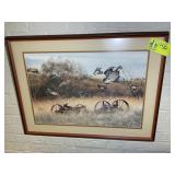 FRAMED AND MATTED R J MCDONALD PRINT, 30 IN X 22.5