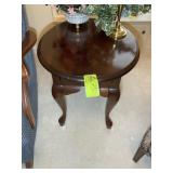 OVAL SHAPED SIDE TABLE, SINGLE DRAWER, 25.5 IN X 2