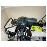 GROUP OF MISC HAIR DRYERS, CURLING IRON, MINI IRON