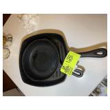 CAST IRON SKILLET MARKED 5A AND CAST IRON EMERIL G