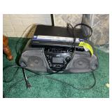 GROUP INCLUDING JVC BOOM BOX AND SAMSUNG BLUE RAY