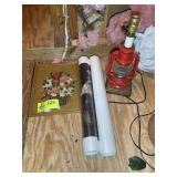 ELECTRIFIED OIL LAMP, PINKIE AND BLUE BOY PRINTS,