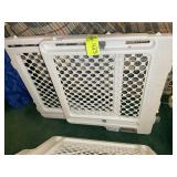 PAIR OF PLASTIC PET GATES