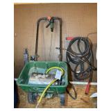 SCOTTS SPEED GREEN SPREADER AND BACKPACK SPRAYER