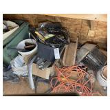 REMAINING CONTENTS UNDER WORK BENCH, CAR PARTS, HA