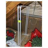 PAIR OF FOLDING CLOTHES RACKS, TO BE REMOVED FROM