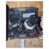 GROUP OF CRAFTSMAN 19.2V CORDLESS DRILLS, BATTERIE