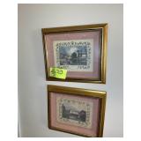TWO FRAMED AND MATTED PRINTS, SHEPPERTON AND LADY