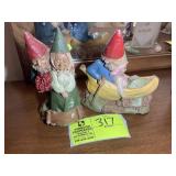PAIR OF TOM CLARK GNOMES, ALWAYS AND LOVE BOAT
