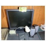 DELL MONITOR AND SPEAKERS