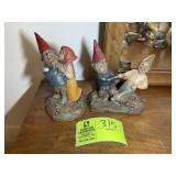 PAIR OF TOM CLARK GNOMES, NO 39 THANK YOU, ROVER A