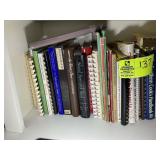 BOTTOM SHELF OF MISC COOK BOOKS, THE SOUTHERN COOK