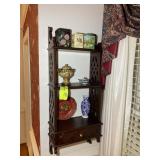 DECORATIVE WOODEN SHELF, 3 TIER, 15.5 IN X 7.75 IN