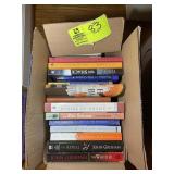 BOX OF MISC PAPERBACK BOOKS, VARIOUS TITLES AND AU