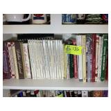 SHELF WITH MISC COOK BOOKS, SOUTHERN LIVING, BRONN