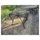 WROUGHT IRON GLIDER 47 IN WITH SMALL SIDE TABLE 20