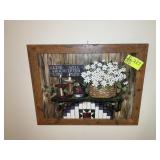 FRAMED WALL PRINT LIVE, LAUGH, LOVE, 27.5 IN X 21.