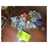 GROUP OF LAPEL PINS, LIONS CLUB, ETC