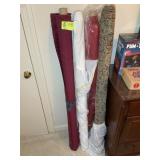 GROUP CONTAINING 4 ROLLS OF FABRI. APPROX 56 IN WI