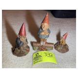 GROUP OF 3 TOM CLARK GNOMES, EDDIE, JOE, MEENIE
